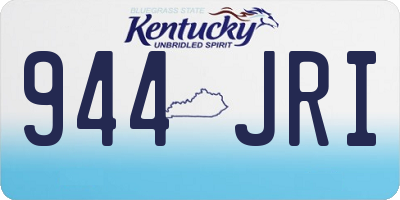 KY license plate 944JRI