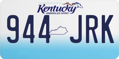 KY license plate 944JRK