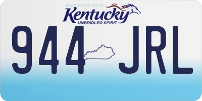 KY license plate 944JRL
