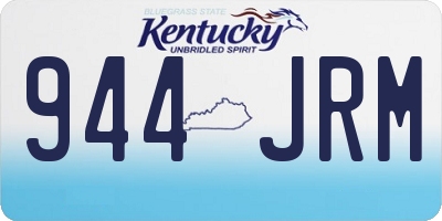 KY license plate 944JRM