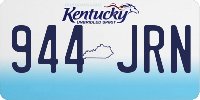 KY license plate 944JRN
