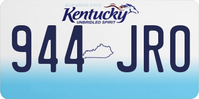 KY license plate 944JRO