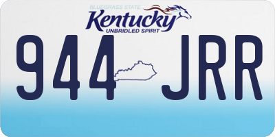 KY license plate 944JRR