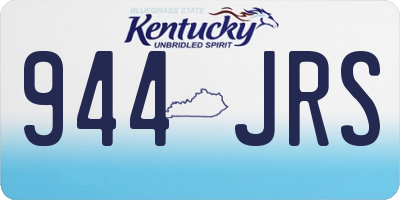KY license plate 944JRS