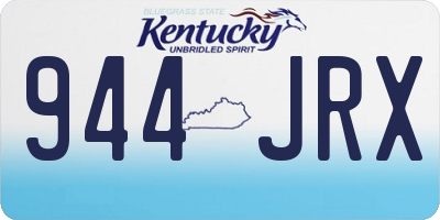 KY license plate 944JRX