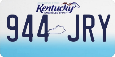 KY license plate 944JRY