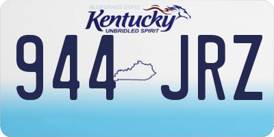 KY license plate 944JRZ