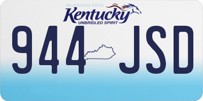 KY license plate 944JSD