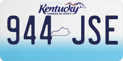 KY license plate 944JSE