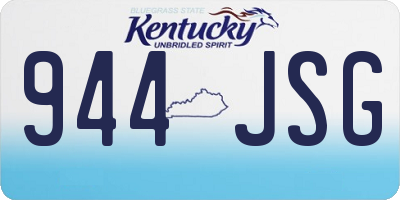 KY license plate 944JSG
