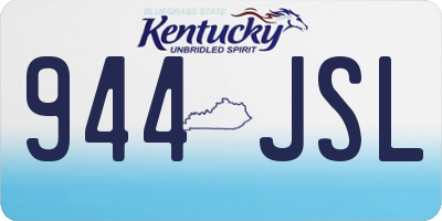 KY license plate 944JSL