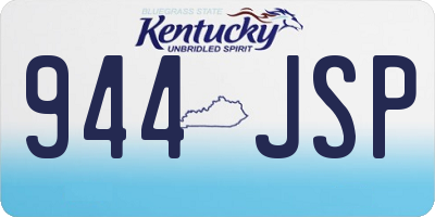 KY license plate 944JSP