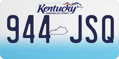 KY license plate 944JSQ