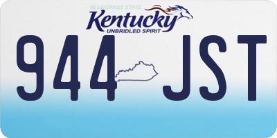 KY license plate 944JST