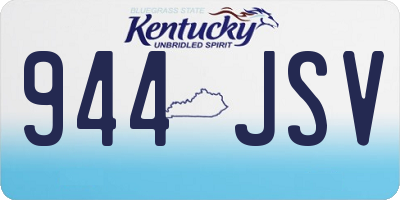 KY license plate 944JSV