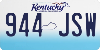 KY license plate 944JSW