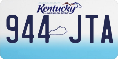 KY license plate 944JTA