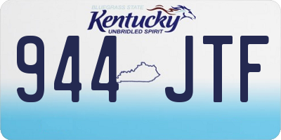 KY license plate 944JTF