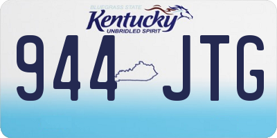 KY license plate 944JTG