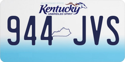 KY license plate 944JVS