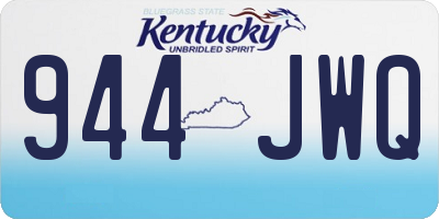KY license plate 944JWQ