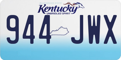 KY license plate 944JWX