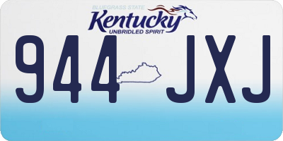 KY license plate 944JXJ