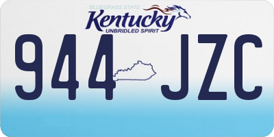 KY license plate 944JZC