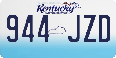 KY license plate 944JZD