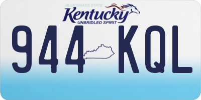 KY license plate 944KQL