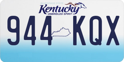 KY license plate 944KQX