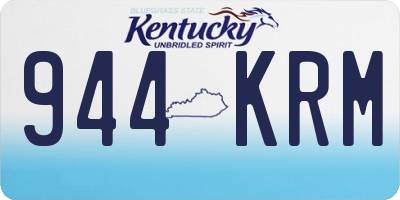 KY license plate 944KRM