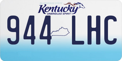 KY license plate 944LHC