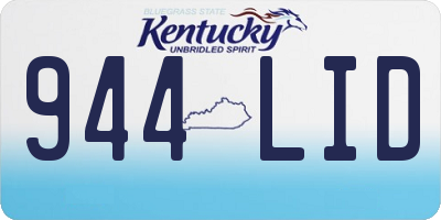 KY license plate 944LID
