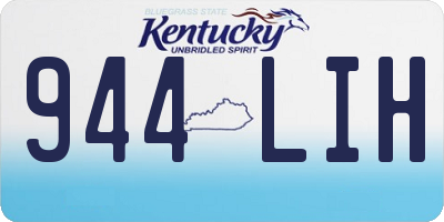 KY license plate 944LIH