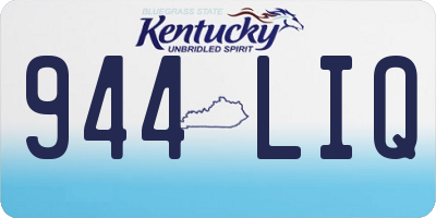 KY license plate 944LIQ