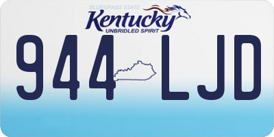 KY license plate 944LJD