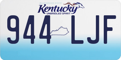 KY license plate 944LJF