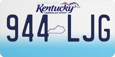 KY license plate 944LJG