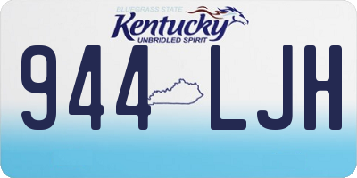KY license plate 944LJH