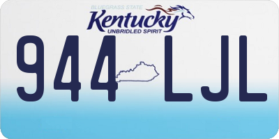 KY license plate 944LJL