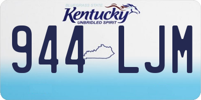 KY license plate 944LJM