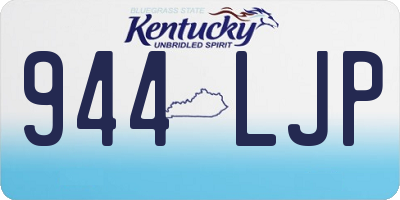 KY license plate 944LJP