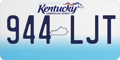 KY license plate 944LJT