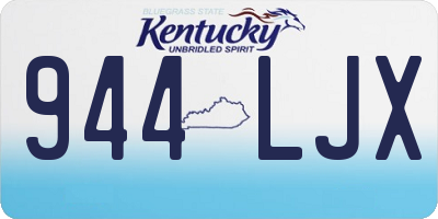 KY license plate 944LJX