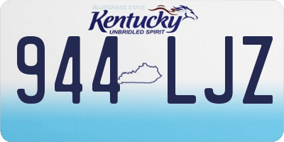 KY license plate 944LJZ