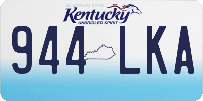 KY license plate 944LKA