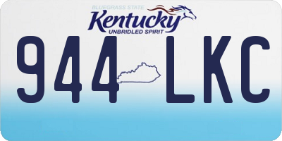 KY license plate 944LKC