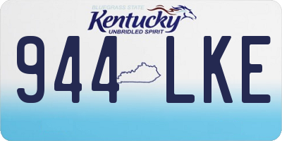 KY license plate 944LKE