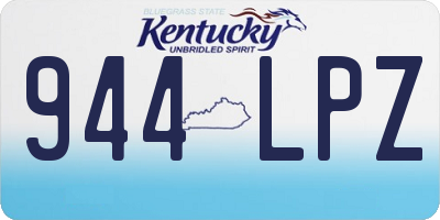 KY license plate 944LPZ